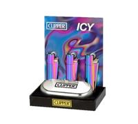 Clipper GENUINE METAL BLUE GRADIENT LIGHTER WITH GIFT TIN PURPLE TURQUOISE by ksp partners