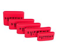 Clipper Grip SGR50 Professional Barber Grippers by Supreme Trimmer | 5 Piece Non-Slip Clipper Grips, Barber Sleeve for Clipper, Trimmer & Shaver | Red
