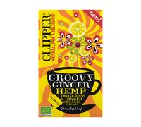 CLIPPER Groovy Ginger - Hemp, Lemongrass & Ginger 20's (Pack of 4)