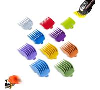 Clipper Guards, 10PCS Colorful Replacement Spares Haircut Accessories Set,Rechargeable, Trimmer Beard Trimmer Nose Trimmer Set for Men IPX7 Waterproof Cordless Barber Hair Cutting Kit