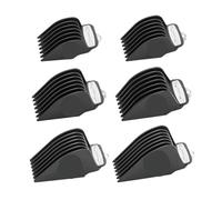 Clipper Guards，Compatible For Wahl，Hair Clippers Trimmers With Metal Clip Premium 6 Size Cutting Lengths Limit Guide Comb Attachments(Black)