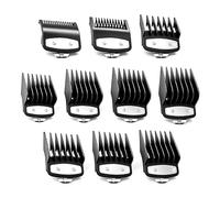 Clipper Guards Compatible with Wahl, 10 Pcs 1/16-1 Inch for Home Haircut | Plastic cutting guides for hair clippers, sizes 0.5,1,1.5,2,3,4,5,6,7,8, for home barber and salon use