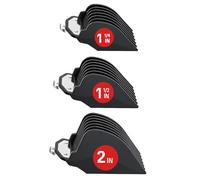Clipper Guards Set with Metal Clip, Hair Clipper Attachment for Wahl, 3 Cutting Lengths 2 inch/1.5 inch/1.25 inch, Trimmer Combs Fits Most Wahl Clippers (Black, 10 12 16)