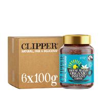 Clipper House Blend Organic Instant Coffee - 6 x 100g