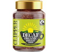Clipper Instant Coffee - Medium Roast Decaffeinated 100g (Pack of 4)