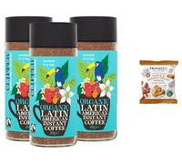 Clipper Latin American Instant Coffee 100g + Primadeli Snack - Organic Fairtrade Arabica, Medium Roast, Smooth & Toasty Flavour, Natural Ingredients, (Pack of 3) from SuperfoodUK