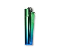 Clipper Lighter Metal Flint Refillable Gas Lighter, Classic Metal Clipper Lighter Design, Single Premium Piece in Collector Tin Presentation Box clipper Gift Pack, Pack of 1 (Peacock)