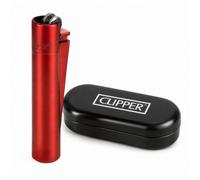 Clipper Lighter Metal Flint Refillable Gas Lighter, Classic Metal Clipper Lighter Design, Single Premium Piece in Collector Tin Presentation Box clipper Gift Pack (Red Devil)