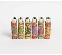 Clipper Lighter Poped Art Covers Natural Cork Leaves Pack of 2 - Assorted Design UK collection