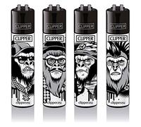 Clipper lighter, set of 4: (Monkeys)