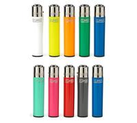 Clipper Lighters 10 Pack Assorted Colours Refillable Flint Pocket Lighters Multipack for Candles, BBQ, Kitchen, Camping & Everyday Use