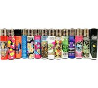 Clipper lighters, Clipper Lighters Set, Clipper Lighter Multiple Pack, Clipper Lighter Refillable Lighters, (No Fuel) - Assorted designs (20)