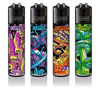 Clipper® Lighters, Shrooms #7, Set of 4