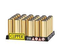 Clipper Metal Cover Micro Solid Mix Sleeve - Limited Gas Bong Lighter Pipes Disposable Pipe Metal Box (Gold)