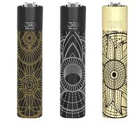 Clipper Metal Flint Lighter, Refillable, with Free Tin Box Gift Set, Pack of 1 (MYSTICAL SHINE)