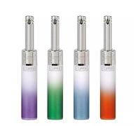 Clipper Mini Tube Lighters Set of 4, Refillable,(CRYSTAL)