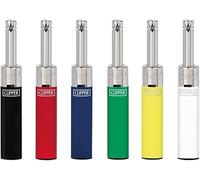 Clipper Mini Tube Lighters, Set of 4, Refillable, Random Colours