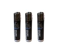 Clipper Newcastle United Football Club Refillable Gas Lighters x 3