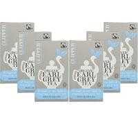 Clipper Organic Earl Grey Tea Bags 25 Individually Wrapped, Fairtrade Black Tea with Bergamot, Plastic-Free & Biodegradable, Non-GM, Premium Tea (Pack of 6) from SuperfoodUK