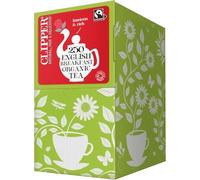 Clipper Organic English Breakfast Tea Bags | 250 Individually Wrapped Teabags | Bulk Buy, Home & Catering | Caffeine-Free Herbal Tea Bags | Eco-Conscious, Natural, Unbleached & Biodegradable