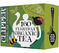 Clipper Organic Everyday 160 Tea Bags | Unbleached, Plastic Free, Plant Based & Biodegradable Tea Bags | Organically Grown Black Tea