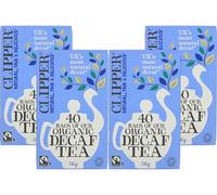 Clipper Organic Everyday Decaf Tea Bags 40 Individually Wrapped, Fairtrade, CO₂ Decaffeinated, Plastic-Free & Biodegradable, Non-GM, Premium Tea (Pack of 4) from SuperfoodUK