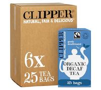 Clipper Organic Everyday Decaf Tea Bags | Natural, Unbleached, Plant-Based Biodegradable & Non GM Black Tea Bags | Eco Conscious & Fair Trade Tea | Individually Wrapped with String & Tag (150 Teabags)