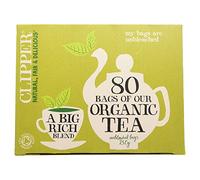 Clipper Organic Everyday Fairtrade Teabags | Black Tea Bags | Natural, Unbleached, Plant-Based Biodegradable & Sustainable Teabags | Eco Conscious, Non GM & Fair Trade Tea (80 Teabags)