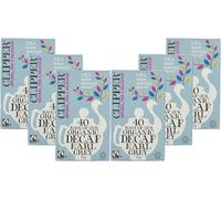 Clipper Organic Fairtrade Decaf Earl Grey Tea Bags 40 Individually Wrapped, Black Tea with Natural Bergamot, CO₂ Decaffeinated, Plastic-Free & Biodegradable, (Pack of 6) from SuperfoodUK