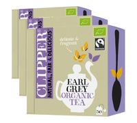 Clipper Organic Fairtrade Earl Grey Envelop String & Tag 1 x 50 Teabags (Pack of 3)