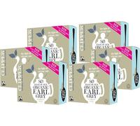 Clipper Organic Fairtrade Earl Grey Tea - 80 Teabags, Black Tea with Natural Bergamot, Plastic-Free Unbleached Biodegradable Tea Bags, Non-GM Organic Tea (Pack of 6) from SuperfoodUK