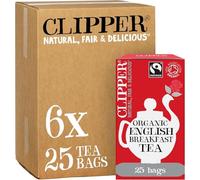 Clipper Organic Fairtrade English Breakfast Black Tea 6 x 25 Teabags