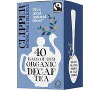 Clipper Organic Everyday Decaf Tea Bags | Natural, Unbleached, Plant-Based Biodegradable & Non GM Black Tea Bags | Eco Conscious, Organically Grown & Fair Trade Tea (40 Teabags)