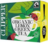 Clipper Organic Lemon Green Tea Bags – Fairtrade, Biodegradable – 80 Tea Bags