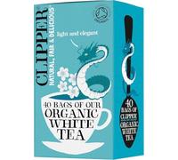 Clipper - Organic White Tea Bags - 40 Unbleached, Fair Trade, Biodegradable (from China)