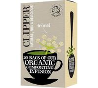 Clipper Organic Fennel Tea Bags | 20 Infusion Teabags | Pure Caffeine Free Tea for Home or Office | Eco-Conscious Herbal Tea Bags | Natural, Unbleached, Plant-Based & Biodegradable in Heat Sealed Bags