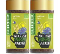 Clipper Organic Instant Coffee Alternative 100g | Rich & Full-Bodied | Caffeine Free | Barley & Chicory | Smooth, Roasted Flavour | Just Like Coffee | Suitable for Vegetarians and Vegans (Pack of 2)