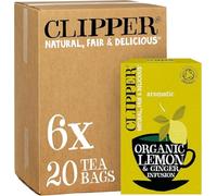 Clipper Organic Lemon & Ginger Herbal Infusions Tea 6 x 20 Teabags