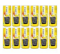 Clipper Organic Lemon Ginger & Rooibos Infusion Drink 250ml Cans (Pack of 12) | No Added Sugar | Refreshing Caffeine-Free Fruit Drink | from SuperfoodUK