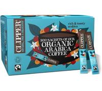 Clipper Organic Medium Roast Arabica Coffee, 200 Sachets, Individually Wrapped, Fairtrade