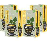 Clipper Organic Nettle Infusion Tea Bags 20 (Pack of 4), Naturally Caffeine Free Herbal Tea, 100% Organic Nettle, Plastic-Free & Unbleached Tea Bags, from SuperfoodUK