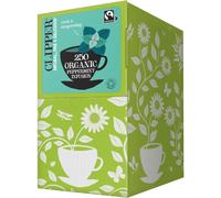 Clipper Organic Peppermint Tea Bags | 250 Individually Wrapped Infusion Teabag Sachets | Bulk Buy for Home & Catering | Caffeine-Free Fairtrade Herbal