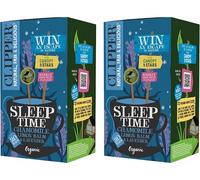 Clipper Organic Sleep Time Tea - 20 Tea Bags, Chamomile, Lavender & Lemon Balm Herbal Infusion, Caffeine-Free Relaxation Tea, Plastic-Free Biodegradable Tea, (Pack of 2) from SuperfoodUK