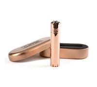 Clipper Rose Gold Metal Lighter with Case [Compact Limited Edition]