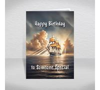 Clipper Sailing Ship Birthday Card to Someone Special - Historic Tall Ship Keepsake for Maritime History Fans & Nautical Enthusiasts: to Someone Special Birthday Card (Size A5)
