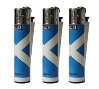 Clipper Scotland Flag Lighters, Saltire Scottish Souvenir Design, Pack of 1