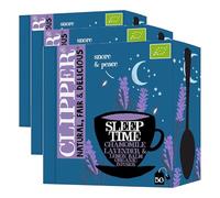 Clipper Sleep Time Infusion Teabags | 50 Chamomile, Lemon Balm and Lavender Envelop String & Tag Tea Bags | Caffeine-Free Herbal Tea Bags | Natural, Unbleached Plant-Based & Biodegradable (Pack of 3)