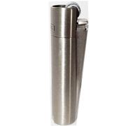 CLIPPER SOLID METAL FLINT MICRO "SILVER PLATED" LIGHTER WITH CHROME GIFT BOX - 1 LIGHTER