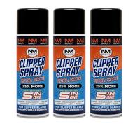 Clipper Spray Cool Care 5 IN ONE For Clipper Blades by NM Beauty (Cleaner/Disinfectant/Coolant/Lubricant/Anti-Dust) 500g (Pack of 3)