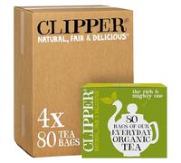 Clipper Tea Organic Fairtrade Everyday - USDA Organic, Non-GMO, Fair Trade, Sustainable Caffeinated British Tea, 4 Pack, 320 Unbleached Tea Bags - New Foil Free 100% recyclable packaging